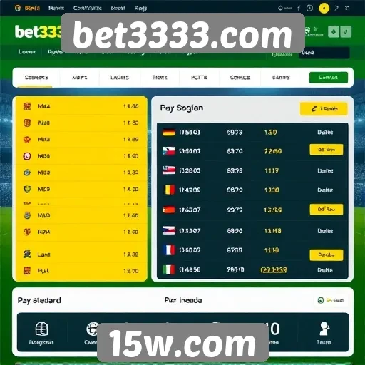 Interface do usuário do Bet3333.com é intuitiva